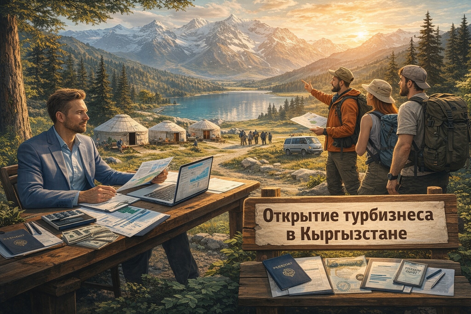 Как открыть туристический бизнес в Кыргызстане в 2026 году: пошаговая инструкция, налоги, риски и практические кейсы