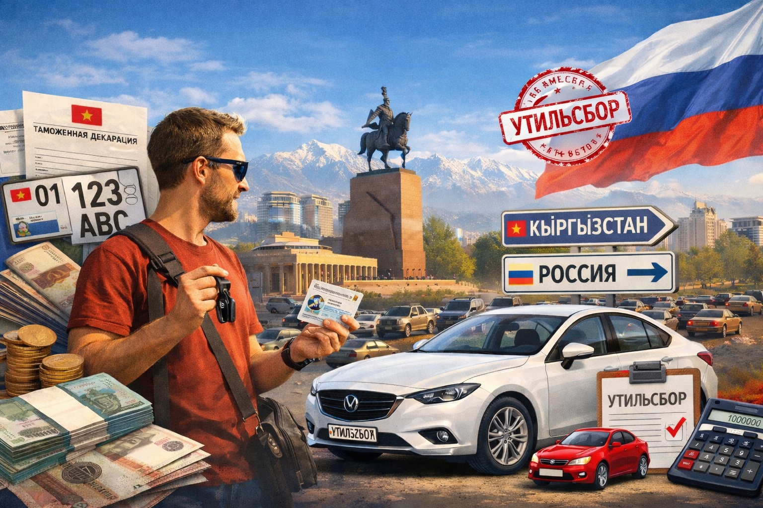 Регистрация автомобиля иностранцем в Кыргызстане