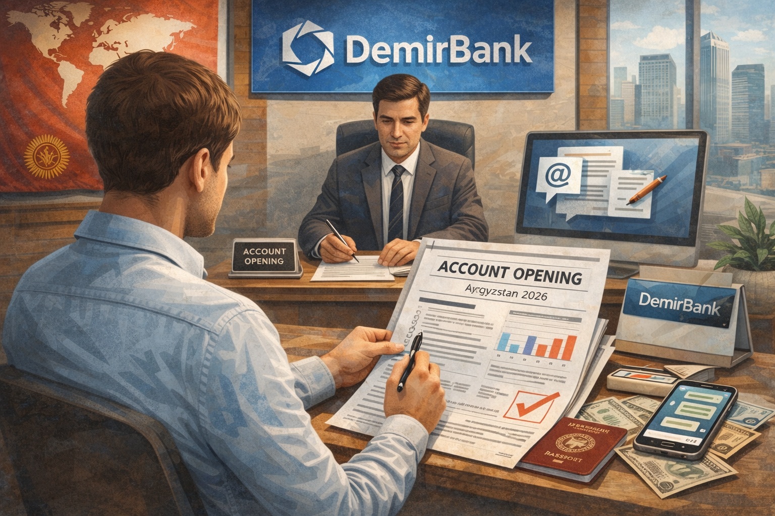 Как открыть счёт в Демир Банке в 2026 году: процедура, требования, риски для нерезидентов
