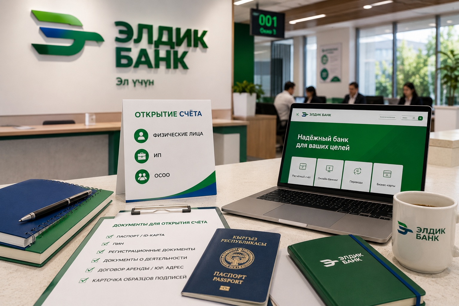Как открыть счёт в Элдик Банке в Кыргызстане в 2026 году